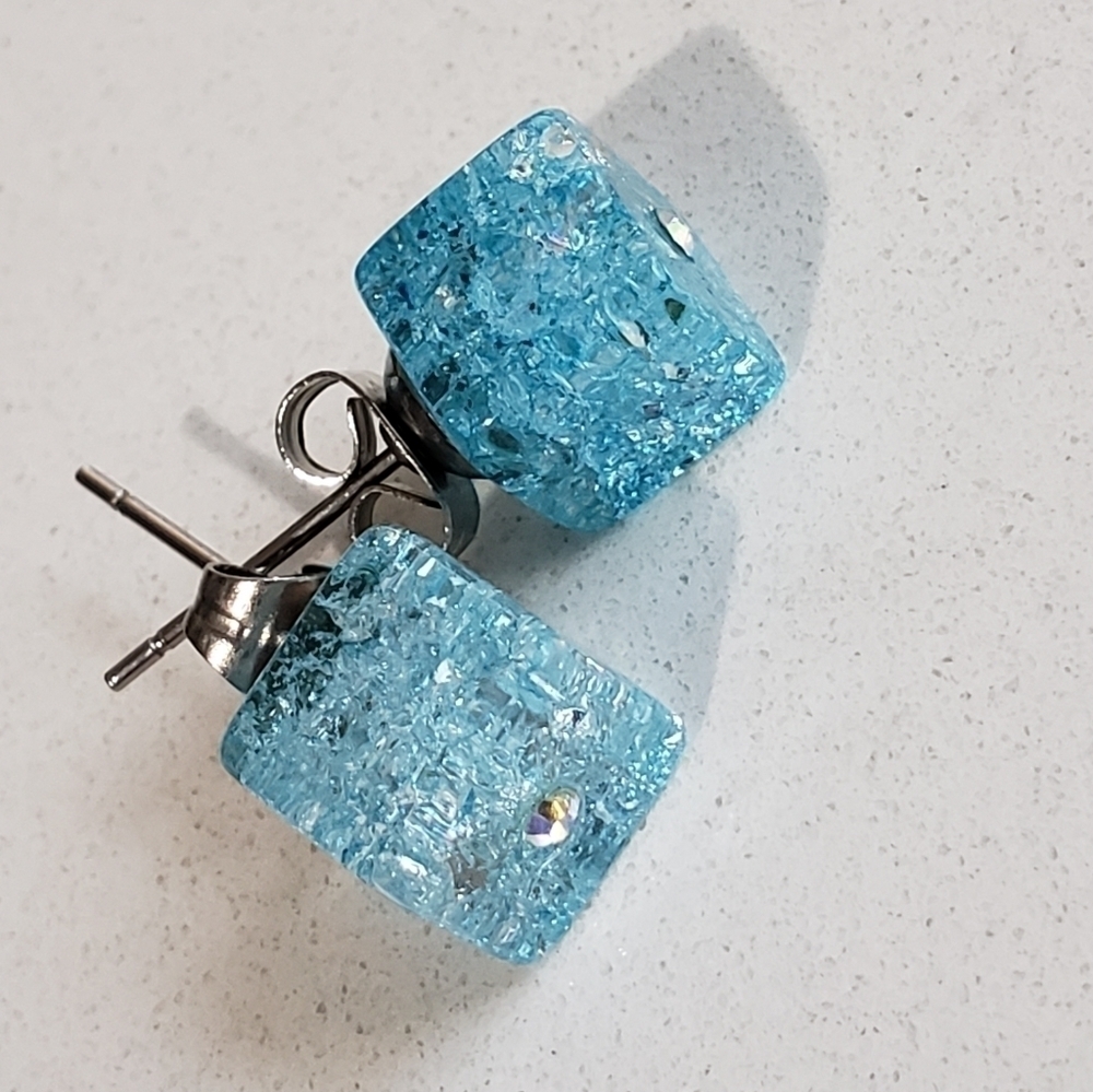 STAINLESS steel earrings - Picture 6 of 7